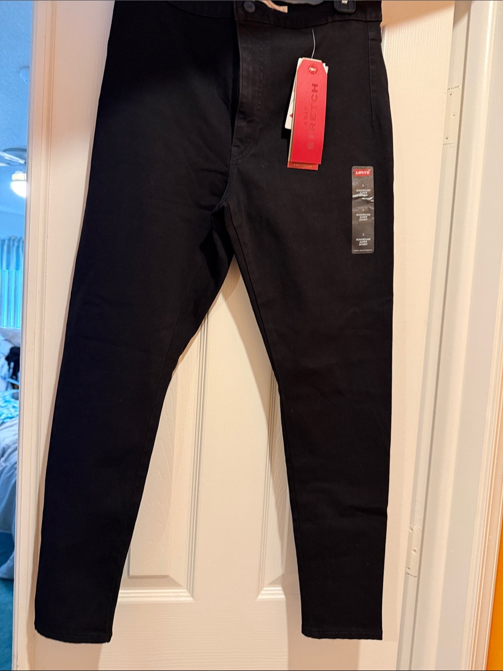 Levi's Women’s Black Runaound Super Skinny Stretch Jeans